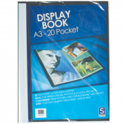 Display Book Sovereign A3 Insert Cover 20 Page Not Refillable